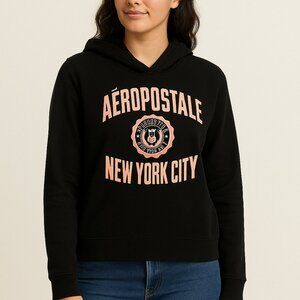 Aeropostale Black NYC Graphic Hoodie‎